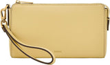 Fossile Geldbörse aus Leder oder Polyester für Damen Damenbrieftasche Naty Shop Weiß creme