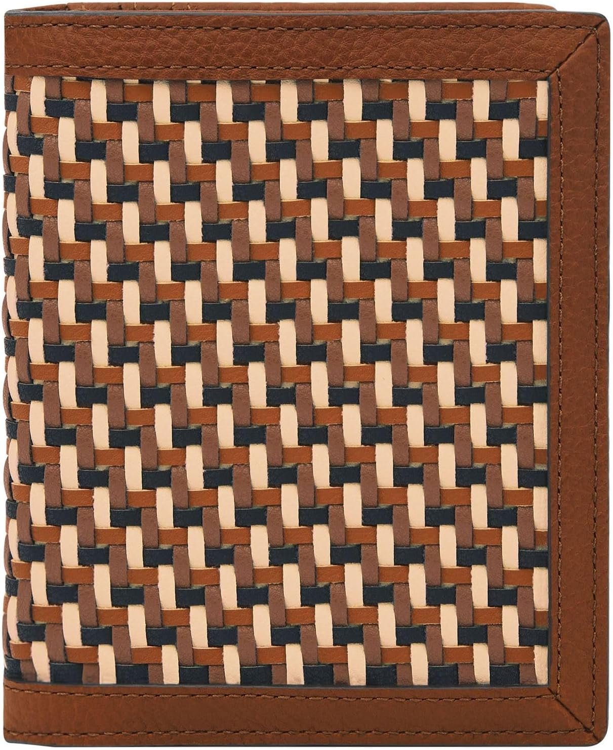 Fossil Damen-Geldbörse aus Leder oder Polyester Naty Shop Damen-Geldbörse Braun und Weiß