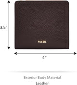 Fossil Logan Bi-Fold-Geldbörse für Damen, Braun Naty Shop Damen-Geldbörse