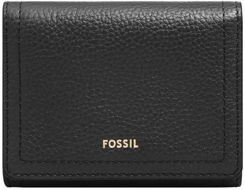 Fossil Logan Dreifach-Geldbörse für Damen, Schwarz Naty Shop Damen-Geldbörse Standardtitel