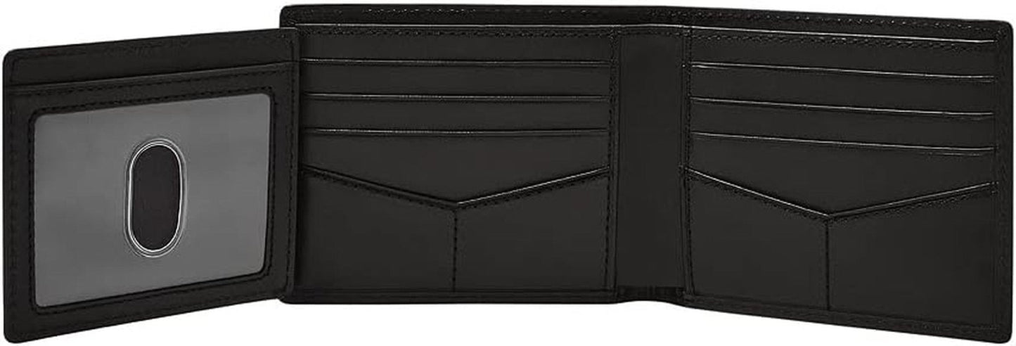 Fossil Herren-Geldbörse – Derrick RFID-Leder-Bifold mit Flip-ID, ML3681001 – 10,9 cm L x 1,27 cm B x 8,9 cm H Herren-Geldbörse Naty Shop