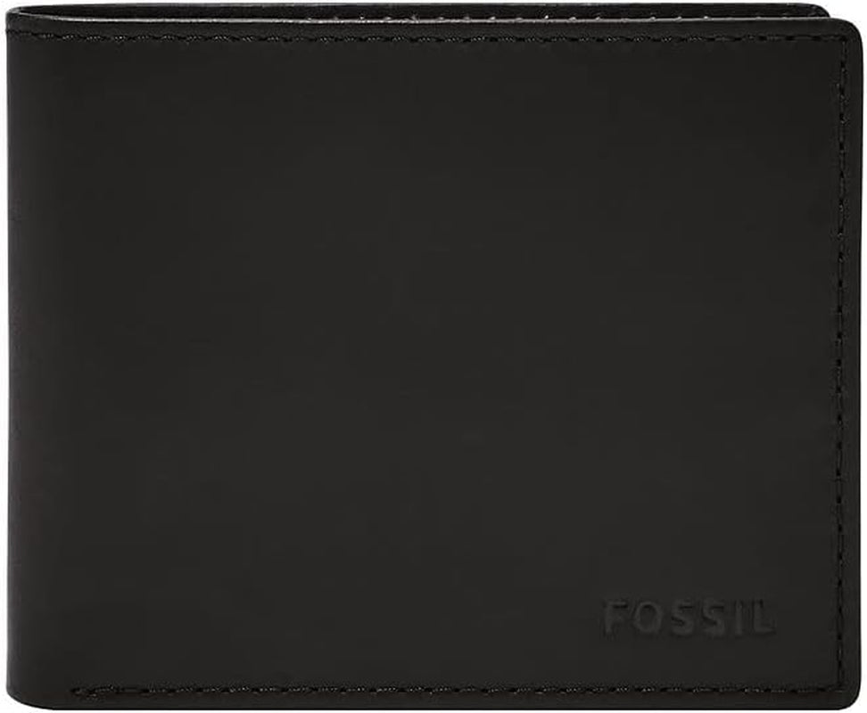 Fossil Herren-Geldbörse – Derrick RFID-Leder-Bifold mit Flip-ID, ML3681001 – 10,9 cm L x 1,27 cm B x 8,9 cm H Herren-Geldbörse Naty Shop Standardtitel