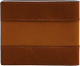 Fossil Everett-Geldbörse für Herren, mittelbraunes Bifold-Leder, 11,5 cm L x 2,5 cm B x 8,9 cm H ML4397210 Herren-Geldbörse Naty Shop