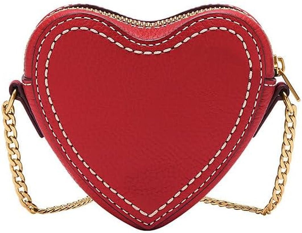Damen-Geldbörse Fossil Vday aus Leder oder Polyester Damentaschen Naty Shop Rot