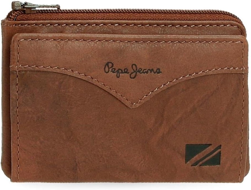 Pepe Jeans Jacken-Geldbörse mit Kartenhalter, Einheitsgröße Herren-Geldbörse Naty Shop Brown