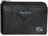 Pepe Jeans Jacken-Geldbörse mit Kartenhalter, Einheitsgröße, Herren-Geldbörse, Naty Shop, Schwarz