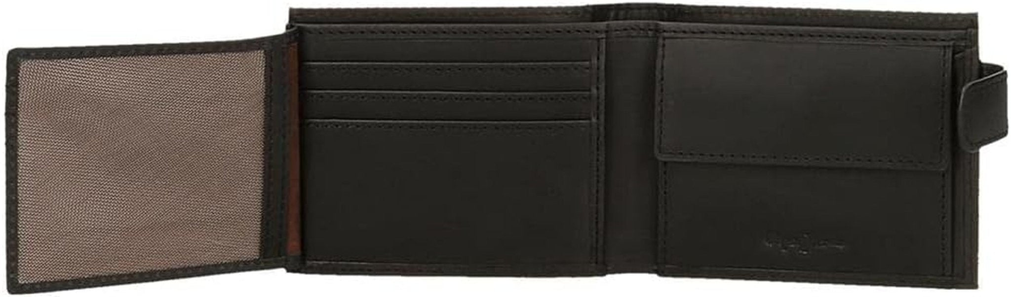 Pepe Jeans Hilltop horizontale Geldbörse mit Klickverschluss, einzigartige Herrenbrieftasche Naty Shop