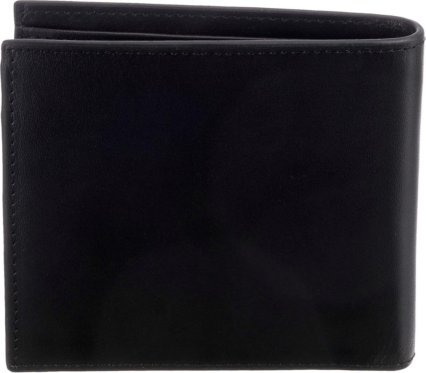 Armani Exchange Herren-Essential-Geldbörse, einfacher Logo-Druck, schwarze Herren-Geldbörse, Naty Shop