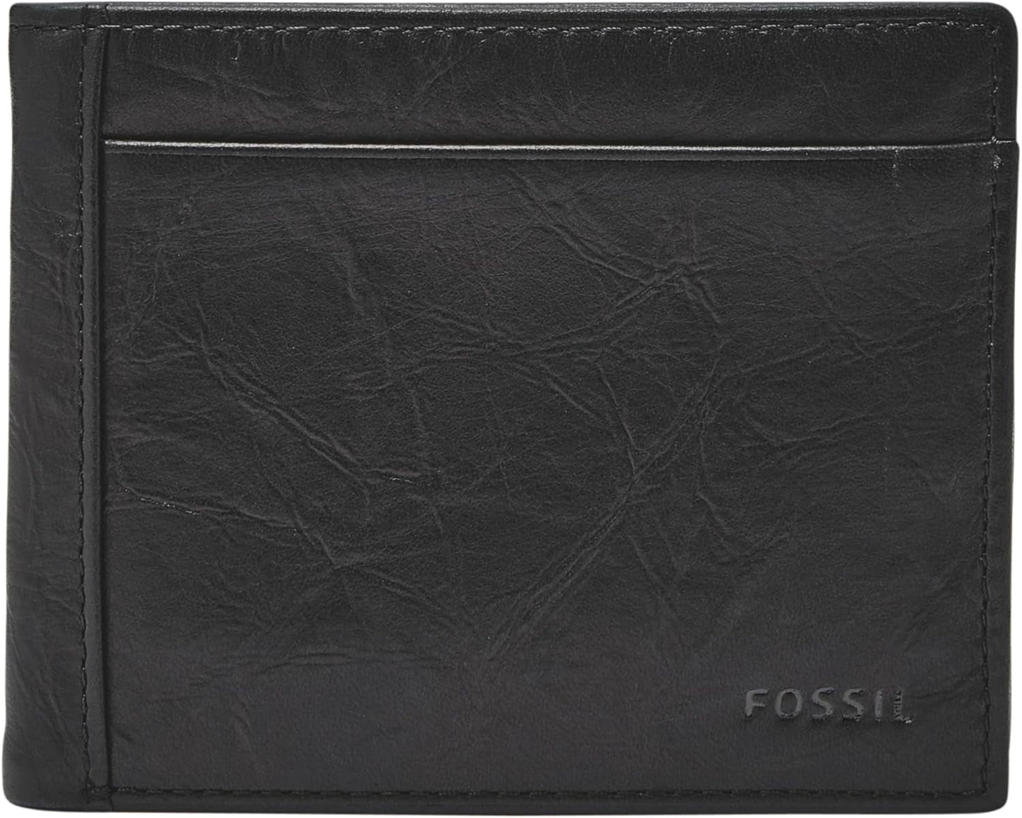 Fossil Herren-Geldbörse Naty Shop Herren-Geldbörse Schwarz Flip ID