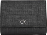 Calvin Klein Damen Daily Medium Trifold Klein Wallet, Schwarz (Ck Black), Lebensgroße Damenbrieftasche Naty Shop Default Title