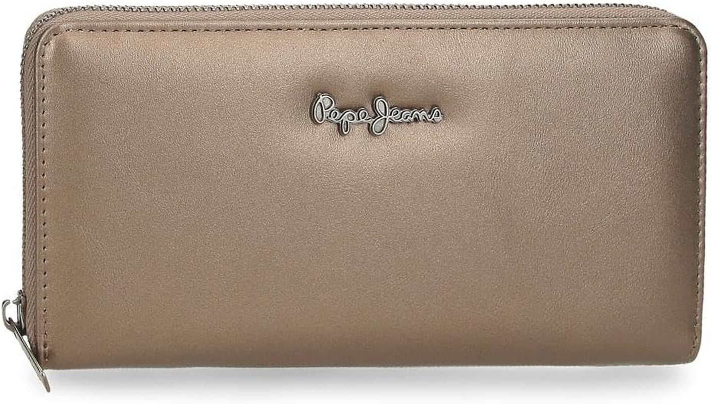 Pepe Jeans Ruby Portemonnaie, Geldbeutel, Portemonnaie, aus Polyester mit Kunstlederdetails. Fächer, Reißverschlüsse. Von Joumma Bags Damen-Geldbörse Naty Shop Rubin Rubin-Geldbörse