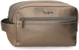 Pepe Jeans Ruby Portemonnaie, Geldbeutel, Portemonnaie, aus Polyester mit Kunstlederdetails. Fächer, Reißverschlüsse. Von Joumma Bags Damen-Geldbörse Naty Shop Rubin Doppel-Kulturbeutel