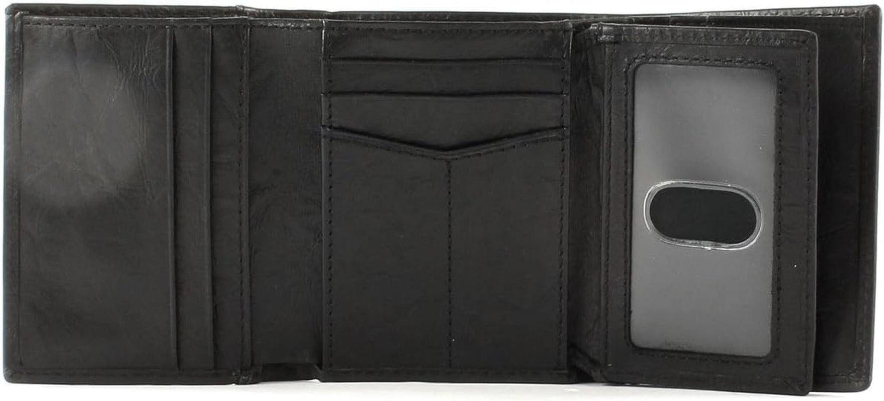Fossil Neel Leder-Trifold-Geldbörse für Herren, 8,255 cm L x 1,905 cm B x 10,16 cm H Herren-Geldbörse Naty Shop