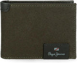 Pepe Jeans Hilltop Geldbörsen Geldbörsen Geldbörsen Lässiges Leder. Von Joumma Bags Herren-Geldbörse Naty Shop Grüne Geldbörse