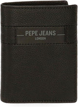 Pepe Jeans Checkbox Rindsleder-Geldbörsen und Geldbörsen, Schwarz, Braun, Blau und Grau – Naty Shop