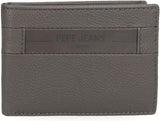 Pepe Jeans Checkbox Rindsleder-Geldbörsen und Geldbörsen, Schwarz, Braun, Blau und Grau – Naty Shop