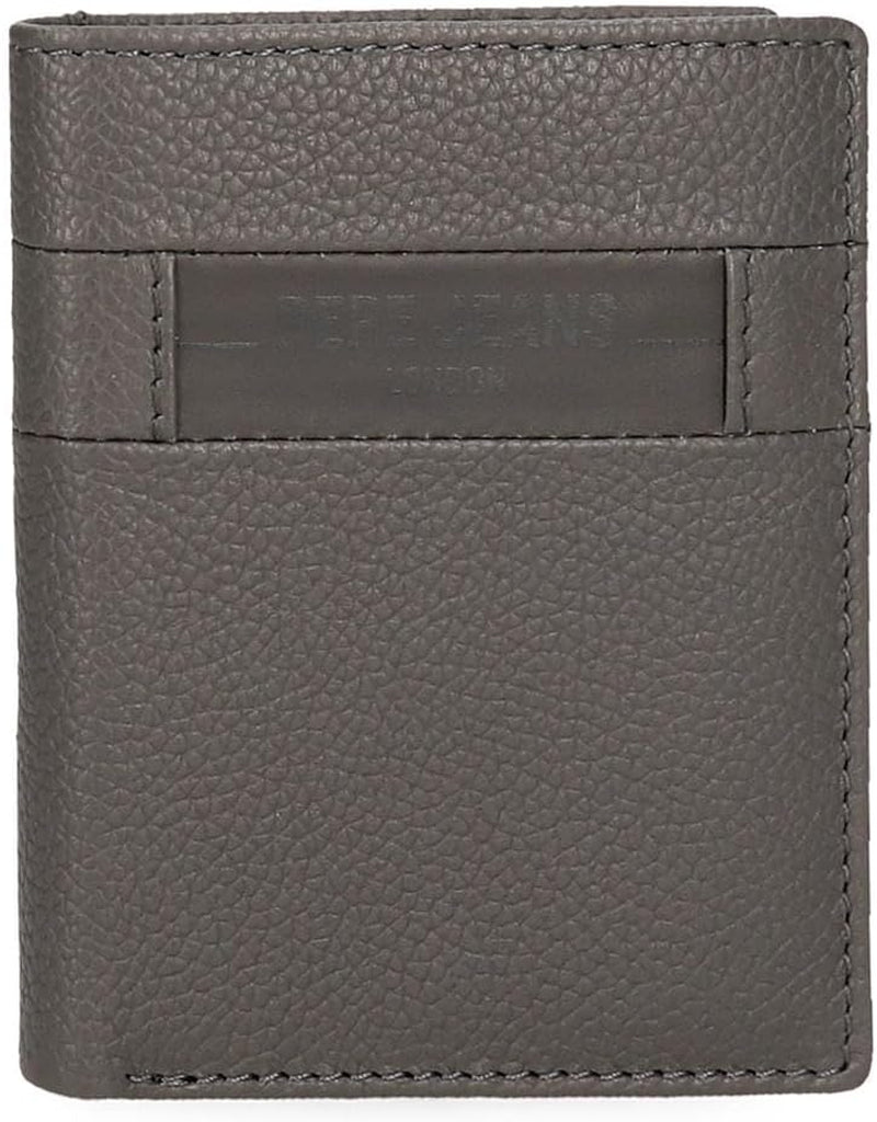 Pepe Jeans Checkbox Rindsleder-Geldbörsen und Geldbörsen, Schwarz, Braun, Blau und Grau – Naty Shop