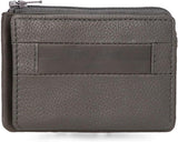 Pepe Jeans Checkbox Schwarz Braun Blau Grau Geldbörsen und Geldbörsen aus Rindsleder Herrenbrieftasche Naty Shop Grauer Kartenhalter