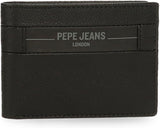 Pepe Jeans Checkbox Rindsleder-Geldbörsen und Geldbörsen, Schwarz, Braun, Blau und Grau – Naty Shop