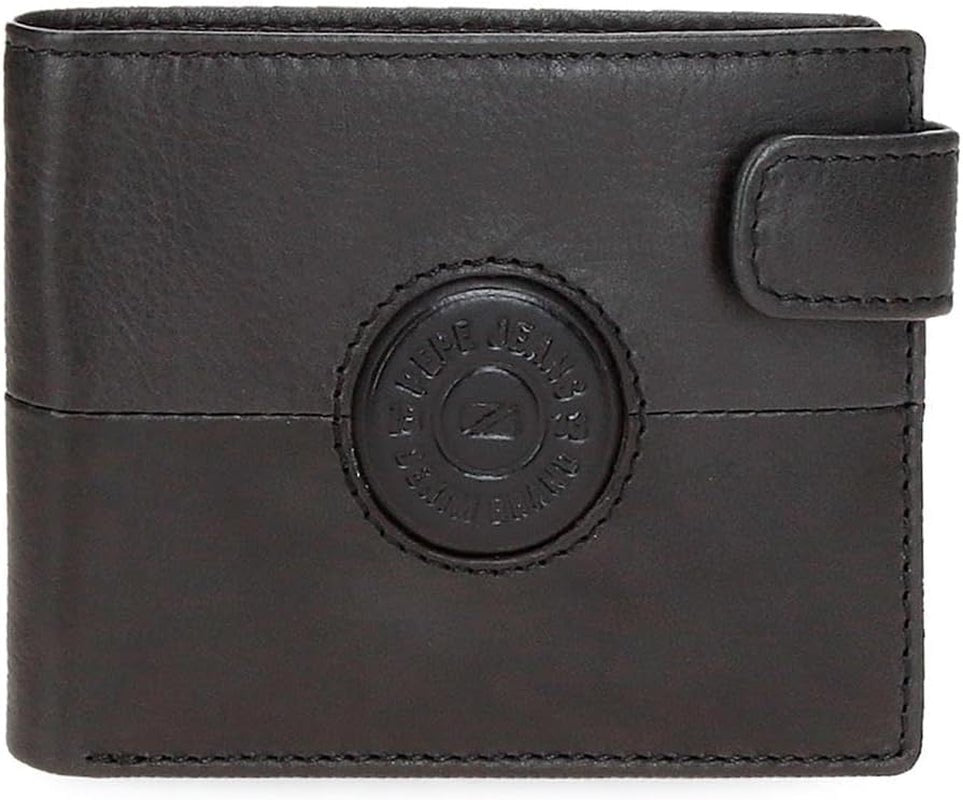 Pepe Jeans Cracker Geldbörsen und Geldbörsen aus Rindsleder, Schwarz, Braun, Grün, verschiedene Größen – Naty Shop