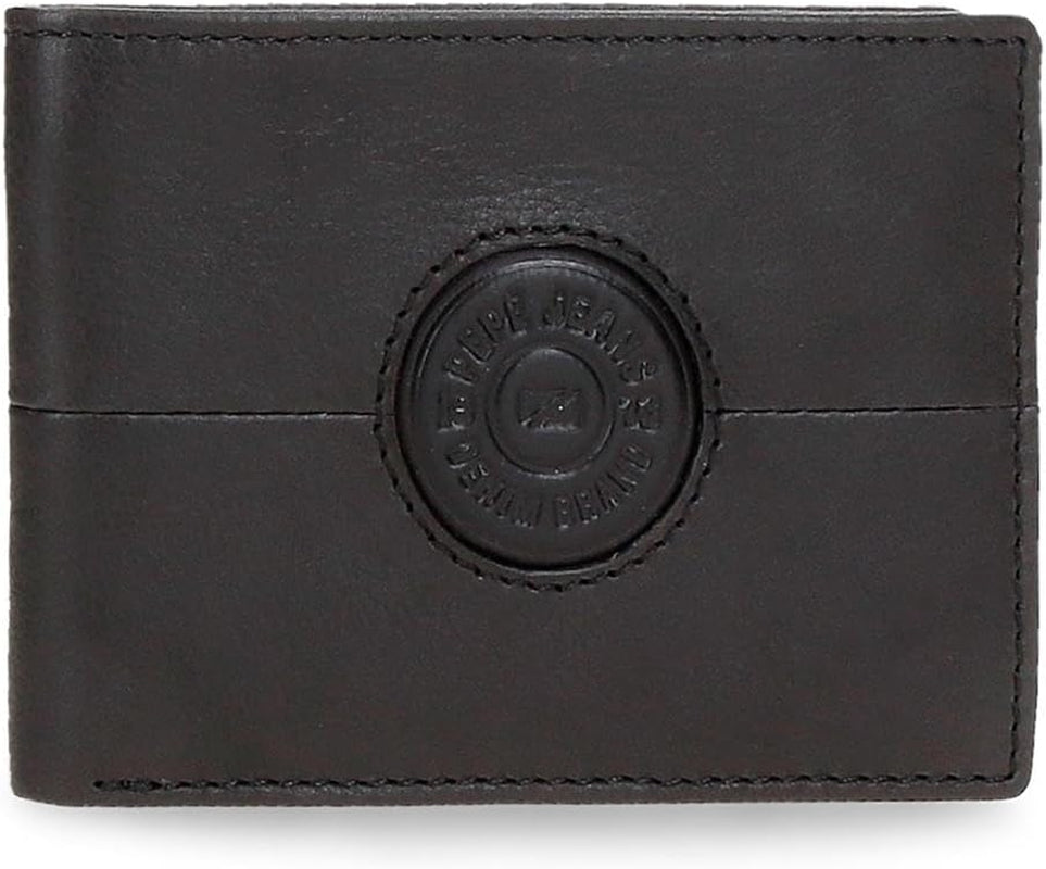 Pepe Jeans Cracker Rindsleder-Geldbörsen und Geldbörsen Schwarz Braun Grün Verschiedene Größen Naty Shop Herren-Geldbörse Schwarze Geldbörse