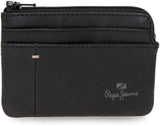 Pepe Jeans Staple-Geldbörsen und Geldbörsen aus Rindsleder, Schwarz, Braun, Marineblau, verschiedene Größen. Naty Shop Herren-Geldbörse, schwarze Geldbörse