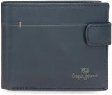 Pepe Jeans Staple Geldbörsen und Geldbörsen aus Rindsleder, Schwarz, Braun, Marineblau, verschiedene Größen Herrenbrieftasche Naty Shop Navy Vertical Wallet