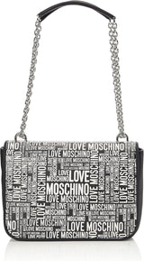 Love Moschino Damen-Umhängetasche Pre-Collection Herbst-Winter 2021 Schwarze Taschen Damen Naty Shop Standardtitel