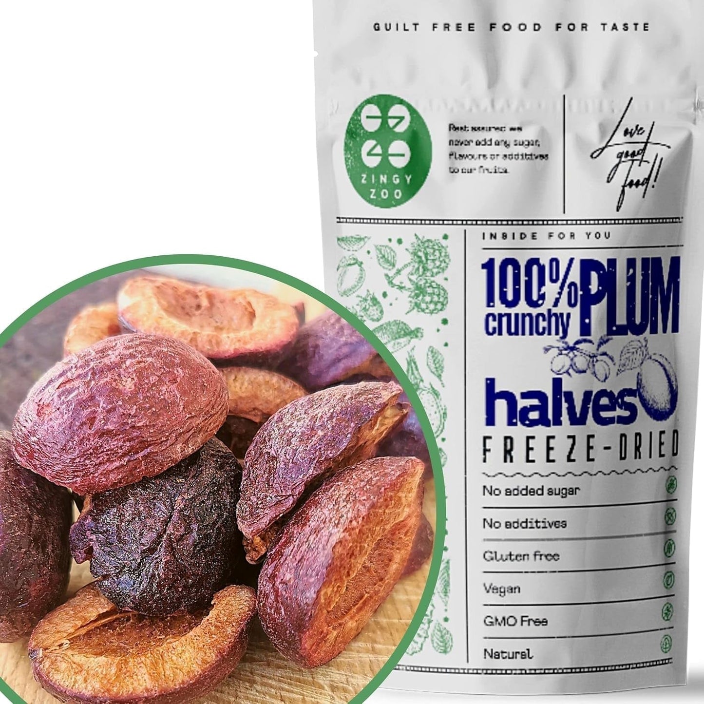 Gefriergetrocknete Pflaumen Gefriergetrocknete Pflaumen 100 % natürlich | Ohne Zuckerzusatz. Gesunde gefriergetrocknete Süßigkeiten | Gefriergetrocknete Pflaumen Gefriergetrocknete Früchte Gefriergetrocknete Früchte ZingyZoo Dehydrierte Produkte Mein Shop Standardtitel