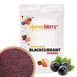 Gefriergetrocknetes schwarzes Johannisbeerpulver 100g - Gefriergetrocknetes Fruchtpulver - Schwarzes Johannisbeerpulver für Smoothies und Backen - Natürliches schwarzes Johannisbeerpulver ohne Zusatzstoffe Dehydrierte Produkte Naty Shop 100G