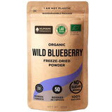 Bio-Wildheidelbeerpulver, gefriergetrocknete ganze Blaubeeren, 100 % Rohkostqualität, reich an Antioxidantien und Vitamin C, ohne Zuckerzusatz, in Nordeuropa geerntet Naty Shop Dehydrierte Produkte 125 g