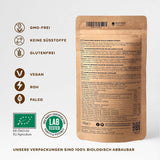 Bio-Wildheidelbeerpulver, gefriergetrocknete ganze Blaubeeren, 100 % Rohkostqualität, reich an Antioxidantien und Vitamin C, ohne Zuckerzusatz, in Nordeuropa geerntet. Trockenprodukte Naty Shop