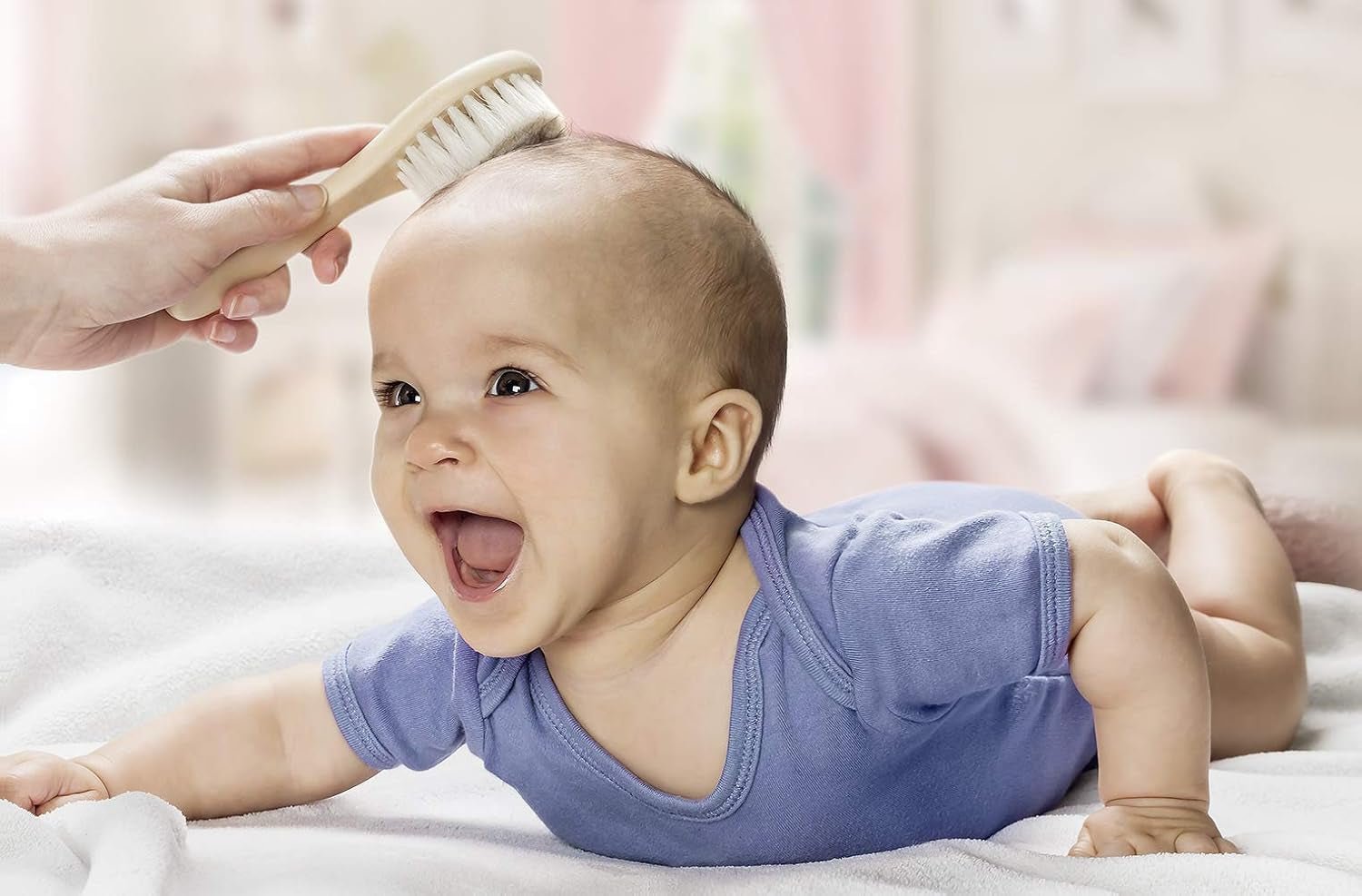 Reer 81165 Naturhaarbürste - Ziegenhaar, kleine Kinder - Bad- und Hautpflege Naty Shop