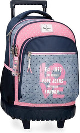 Pepe Jeans Noni Denim Rucksack Premium Rucksäcke und Schulranzen Naty Shop 2-Rad-Rucksack
