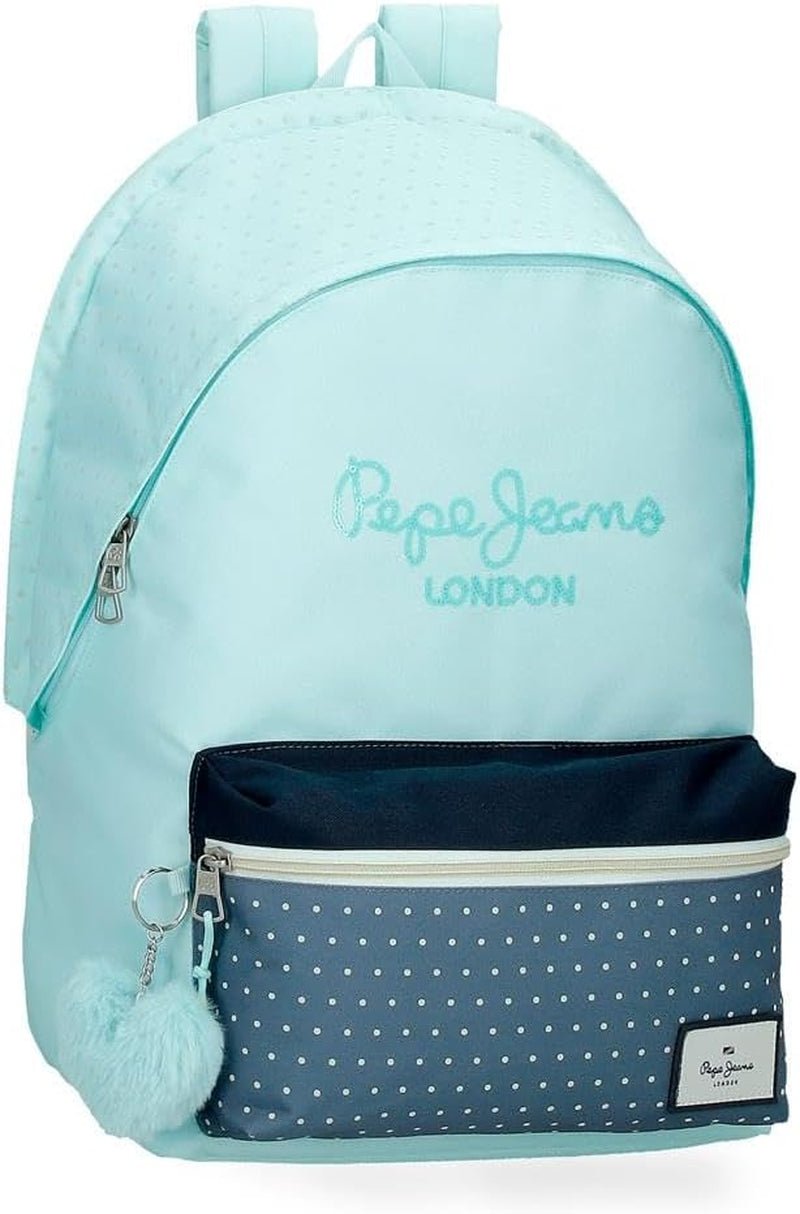 Pepe Jeans Dalma Schulrucksack. Kinderrucksack aus Polyester, breite und verstellbare verstellbare Träger, Vordertasche. Von Joumma Bags Premium-Rucksäcke und Schulranzen Naty Shop Rucksack 44