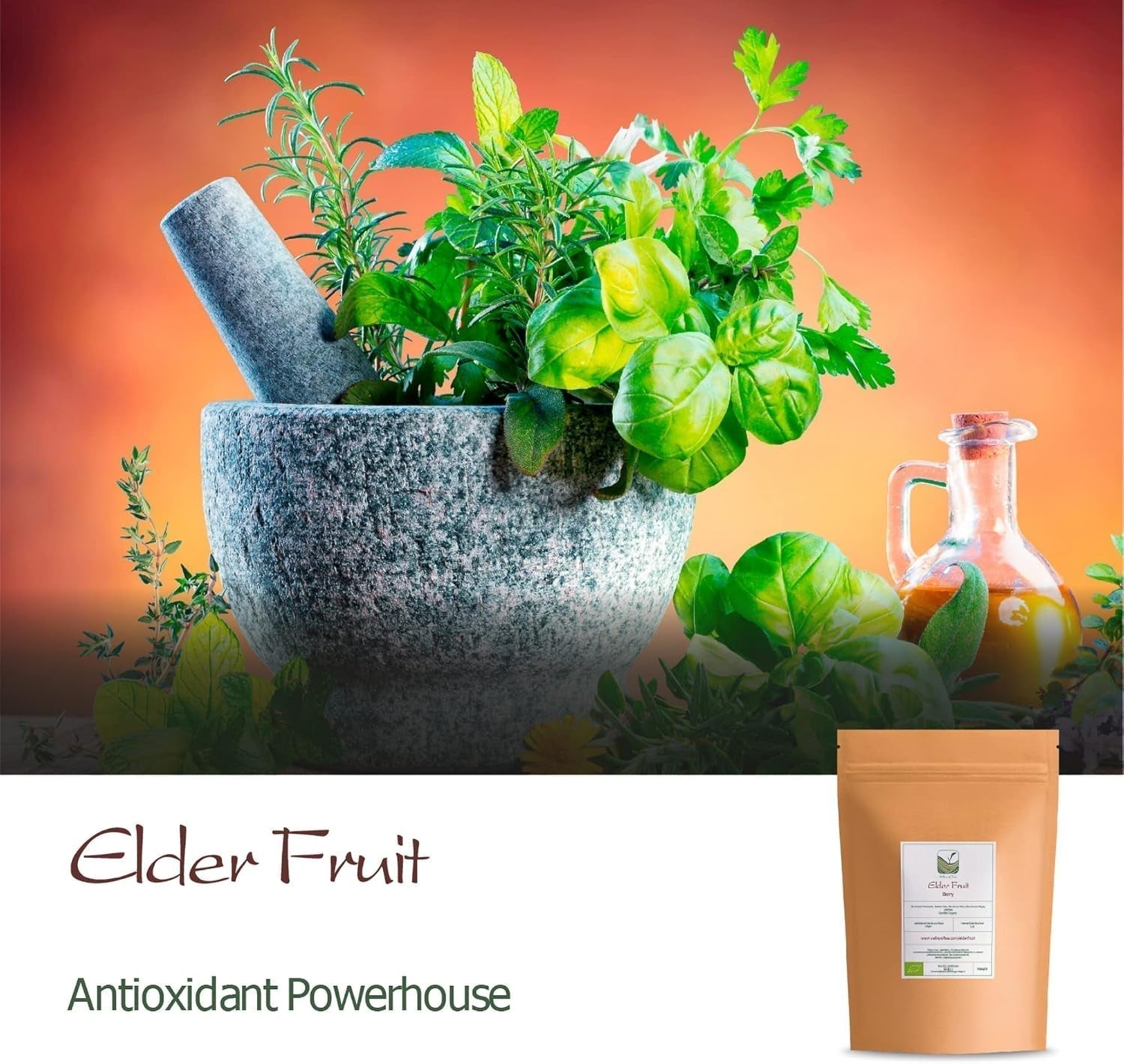 Bio-Schwarzer Holunder - ganze Sambucus-Beeren - Holunder Dehydrierte Produkte Naty Shop
