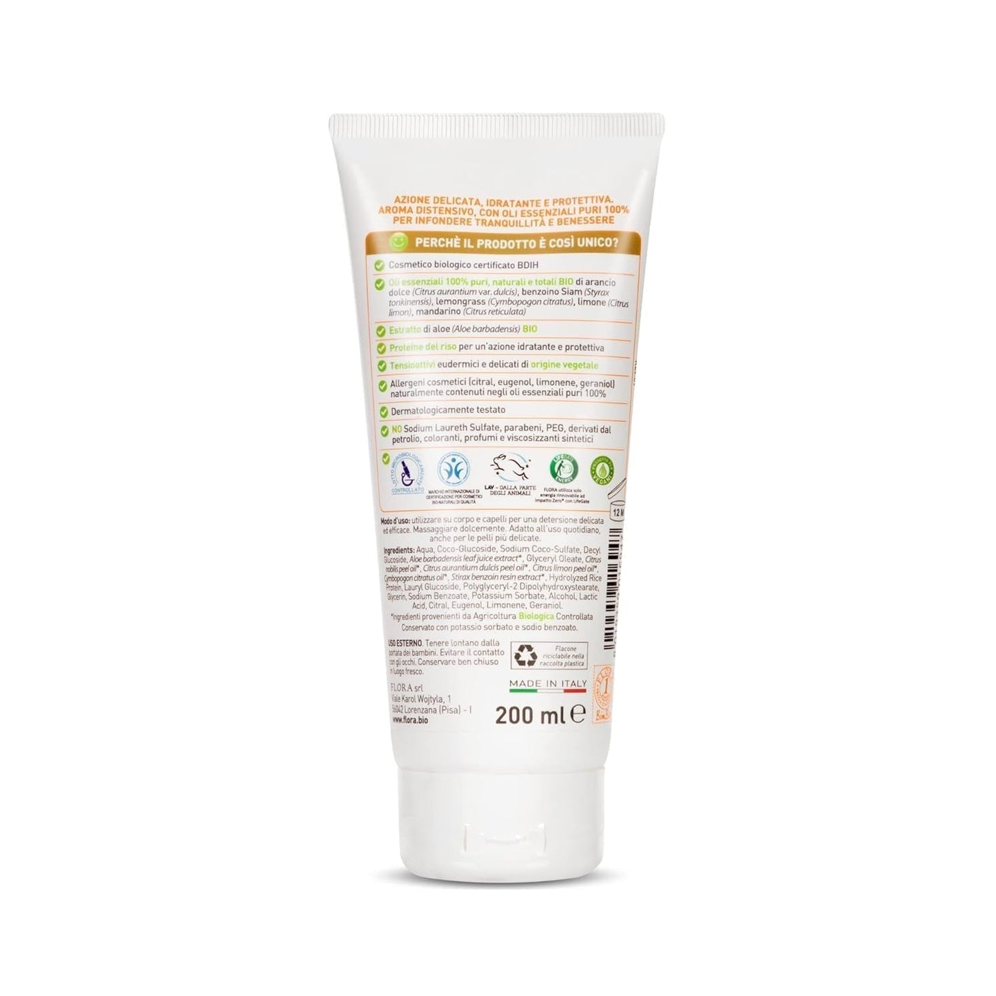 Badeshampoo, ideal für Kinder, 200 ml, 1 Kind - Bade- und Hautpflege Naty Shop