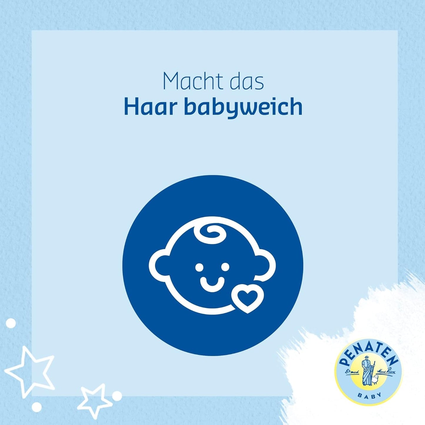 PENATEN Shampoo (400 ml), besonders sanftes Shampoo für Babys, für weiches und leicht kämmbares Haar, so sanft wie reines Augenwasser, in recycelbarer Verpackung (2er-Pack) Kinder - Bade- und Hautpflege Naty Shop