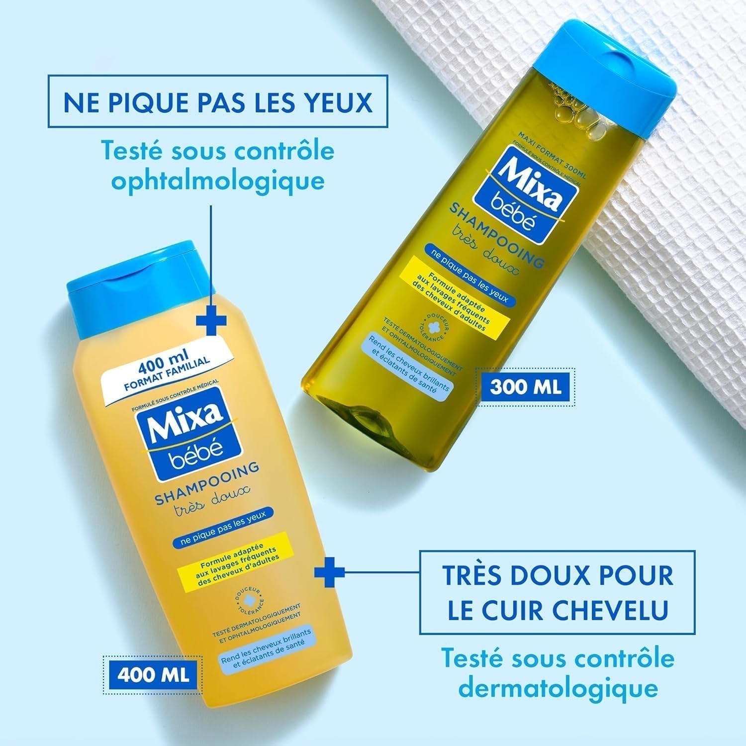 Shampoo für Kinder Mixa, sehr weich, 300 ml, 300 ml Kinder - Bade- und Hautpflege Naty Shop