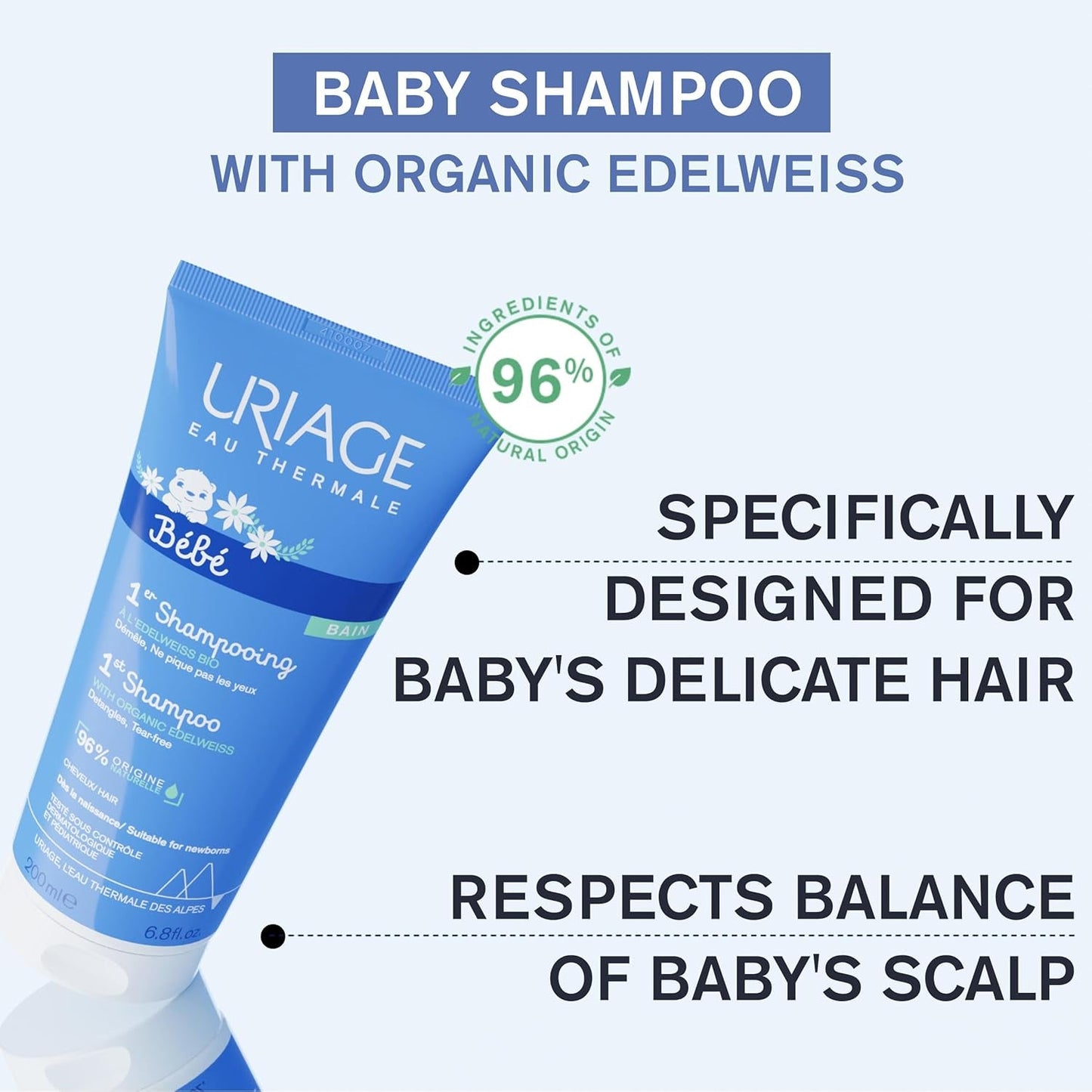 Uriage Kindershampoo, 200 ml Kinder - Bade- und Hautpflege Naty Shop