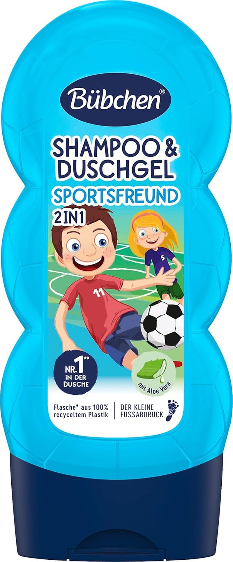 Shampoo und Duschgel Buebchen Sportsfreund 2in1, 230 ml Kinder - Bade- und Hautpflege Naty Shop 230 ml (1 Packung)