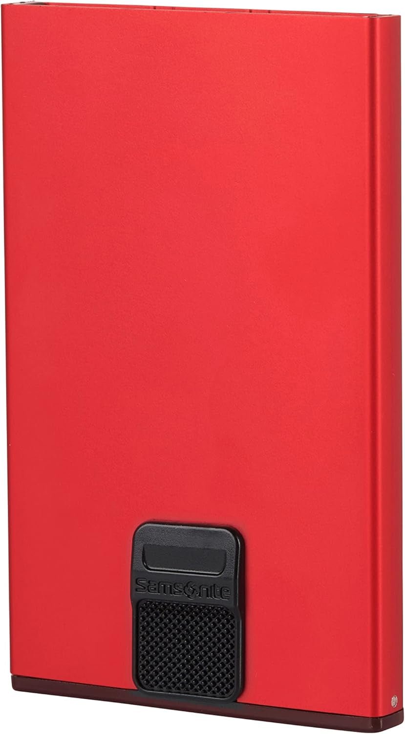 Samsonite Alu Fit SLG - Kartenetui, 10,2 cm, Rot (Rot) Herren-Geldbörse Naty Shop Rot