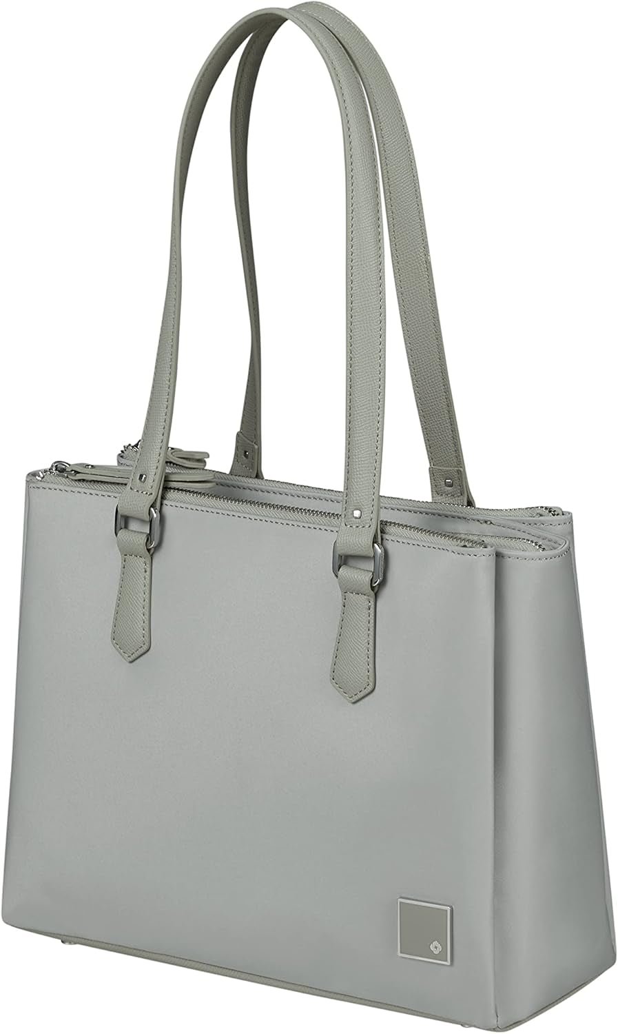Samsonite Essentially Karissa - Umhängetasche mit 3 Fächern, 34 cm, Schwarz (black) Taschen Damen Naty Shop Grey (Dove Grey)