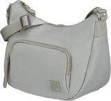 Samsonite Essentially Karissa - Umhängetasche M, 36 cm, schwarz (Black) Taschen Damen Naty Shop Grey (Dove Grey) Umhängetasche S