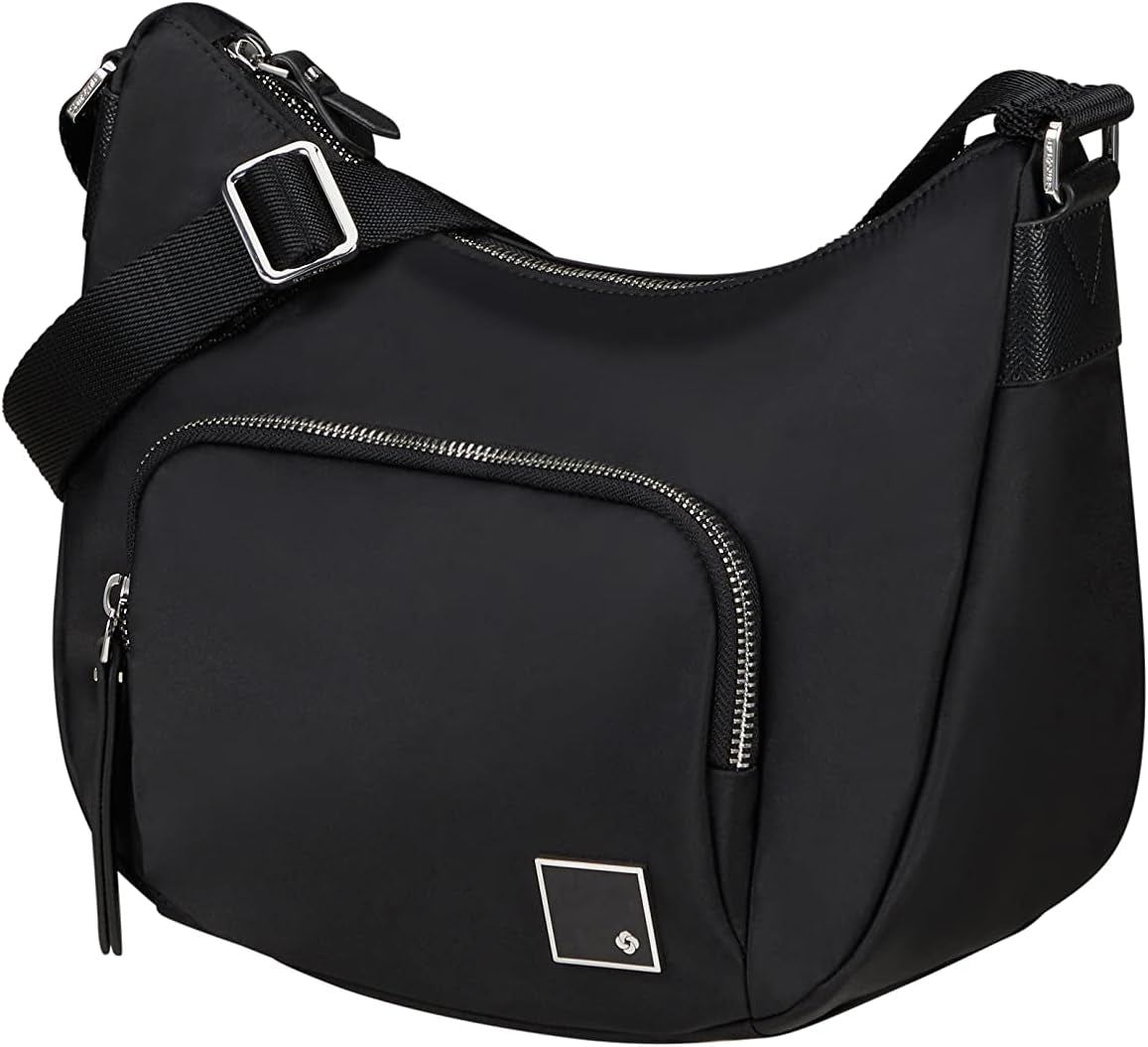 Samsonite Essentially Karissa - Umhängetasche M, 36 cm, Schwarz (Schwarz) Damentaschen Naty Shop Schwarz (Schwarz) Umhängetasche S