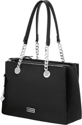 Samsonite Ladies Karissa 2.0 - Umhängetasche Gepäck- Messenger Bag (1er-Pack) Damentaschen Naty Shop Schwarz (Eco Black) 34