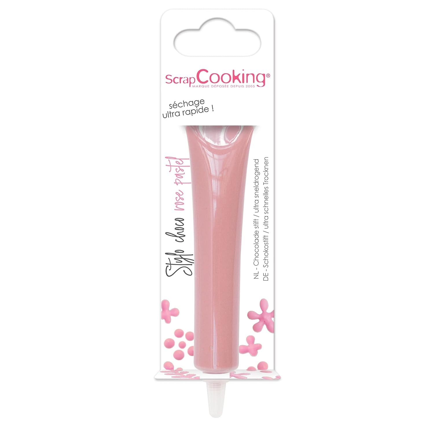 ScrapCooking – Lebensmittelfarbe, verschiedene Farben, in einer Tube zum Schreiben, 25 Gramm Zuckerpaste Naty Shop Pastel Pink Small