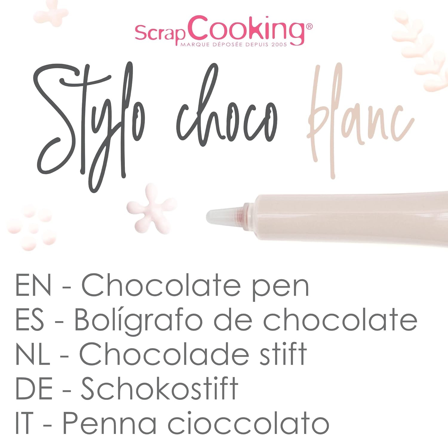 ScrapCooking – Lebensmittelfarbe, verschiedene Farben, Tube zum Schreiben, 25 Gramm Naty Shop Zuckerpaste