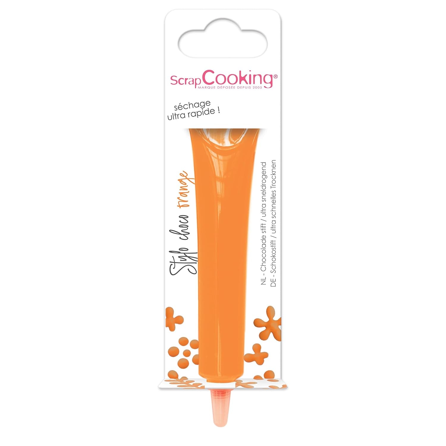 ScrapCooking – Lebensmittelfarbe, verschiedene Farben, in Tube zum Schreiben, 25 Gramm Naty Shop Small Orange Sugar Paste