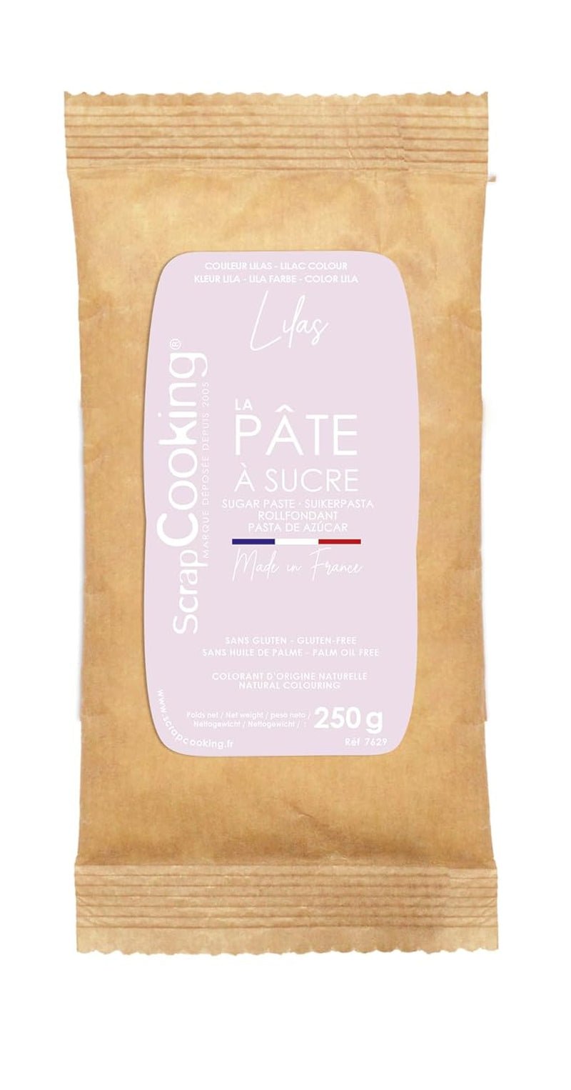 ScrapCooking - Pâte à Sucre Vert Sauge 250g - Colorant d'Origine Naturelle - Sans Gluten, Sans Huile de Palme - Pour Gâteaux, Pâtisseries Anniversaire - Vert Pastel - Fabrikie en France - 7621 Zuckerpaste Naty Shop Violetter Pastell